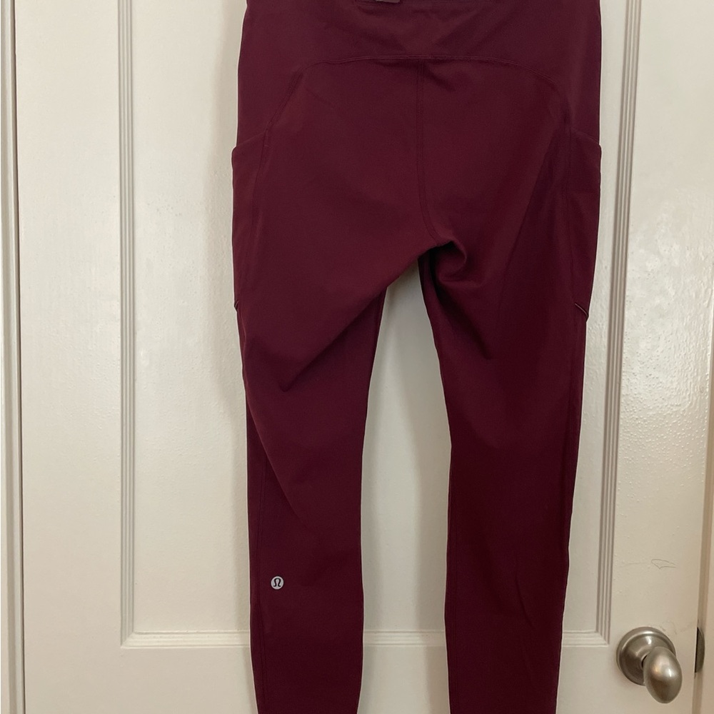 Lululemon Maroon Leggings